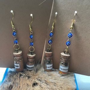 Tiny Herbal Jar Earrings w/ Labels 😍